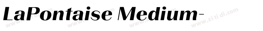 LaPontaise Medium字体转换